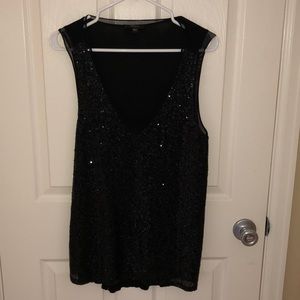 Like new black sparkle tank super cute!!!